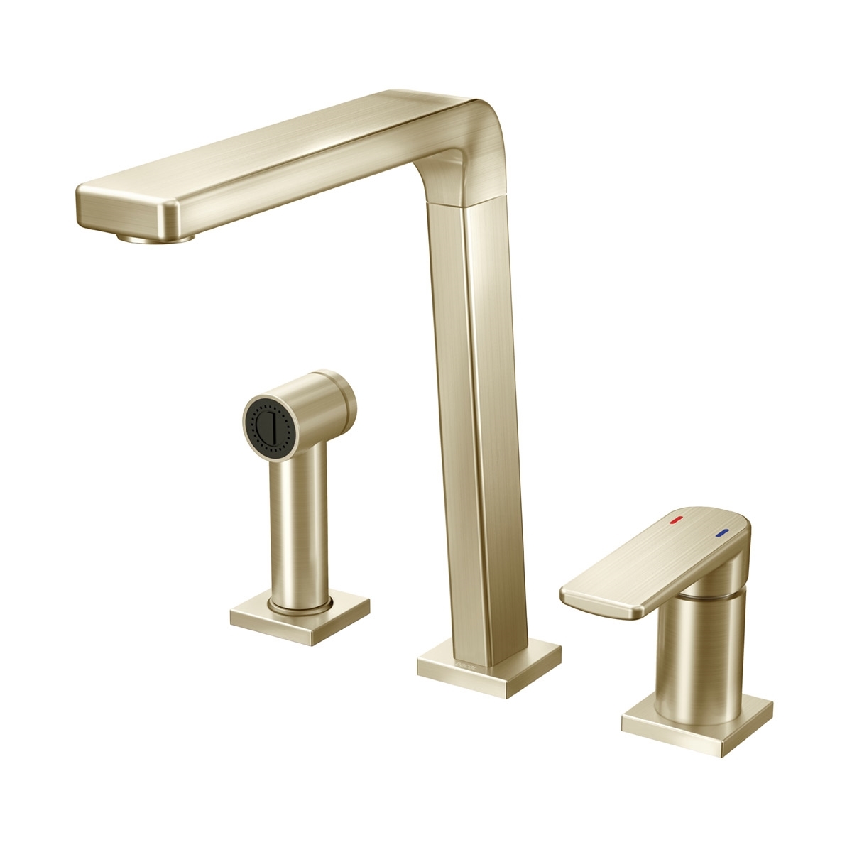 00647344 Смеситель кухонный однорычажный с душем Bistro матовый никель Docol BISTRO Bistrò