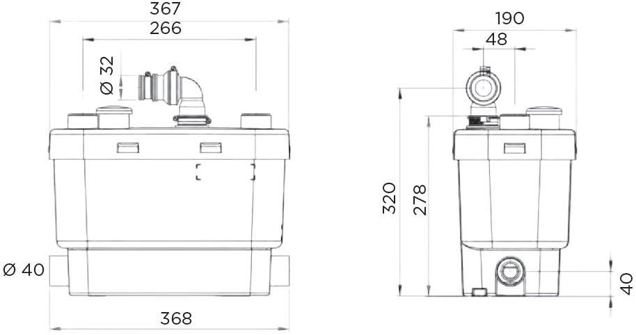 Sanitrit Сливной насос для сточных вод  Sds+  - Вид №3