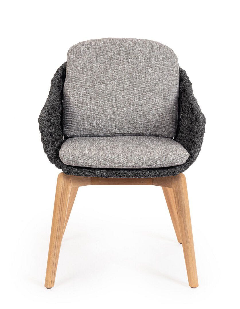 Веревочный садовый стул со встроенной подушкой BIZZOTTO Tamires ARCH-00070128 - Вид №14