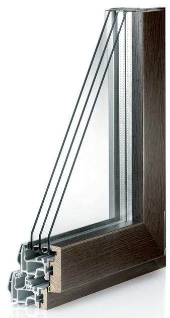 Agostinigroup Окно из алюминия и дерева с дверью fibex 500 fibex inside sun-id-1479292 - Вид №1