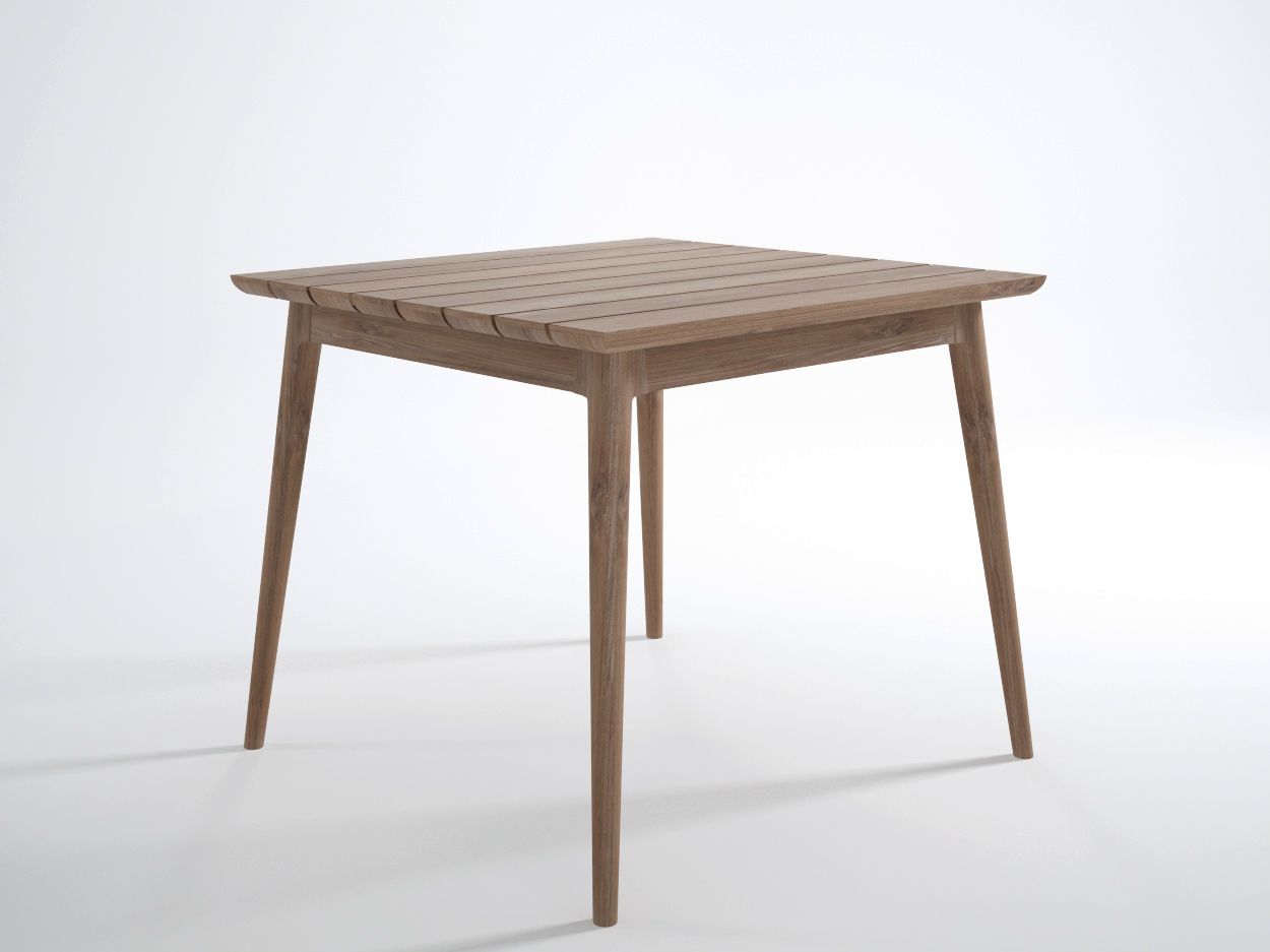 Квадратный стол из тикового дерева KARPENTER Vintage Outdoor ARCH-00039495