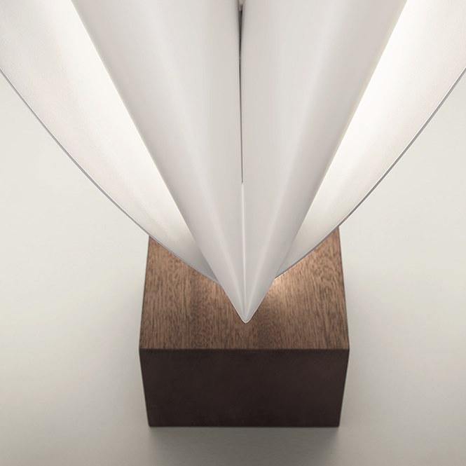 Firmamento Milano Настольная лампа из стали и дерева  Mr-003tm-wh  - Вид №3