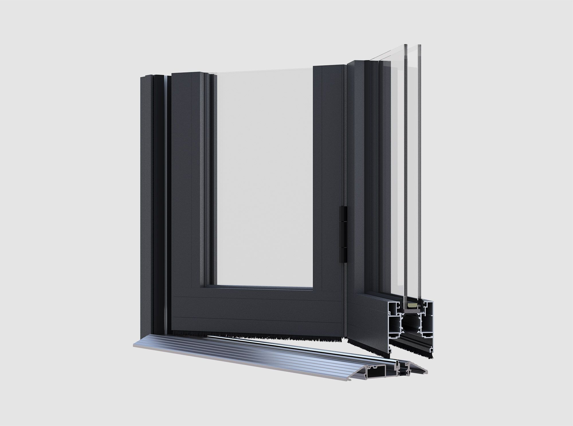 Раздвижное окно из алюминиевой фольги QFORT Paysage ARCH-00042281 - Вид №1