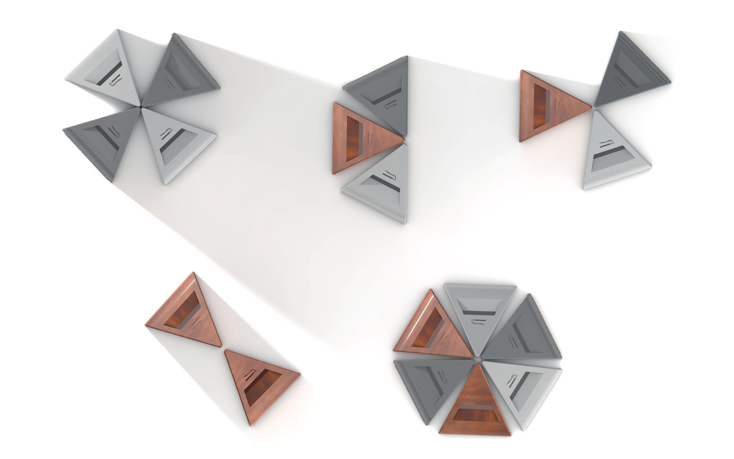 Держатель для мусора с крышкой и пепельницей для наружного использования Viscio Urban Design VERSA V2/V3 ARCH-00081696 - Вид №2