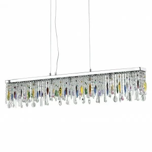 Подвесной светильник Ideal Lux Giada SB Color IDEAL LUX ДИЗАЙНЕРСКИЕ, GIADA COLOR 072649 Прозрачный;серебро