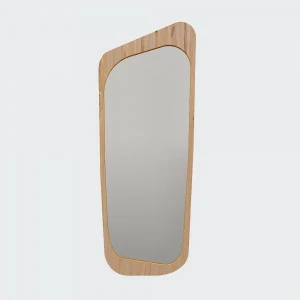 Зеркало настенное большое желтое шпон Woodi WOODI ДИЗАЙНЕРСКИЕ 00-3966337 Желтый