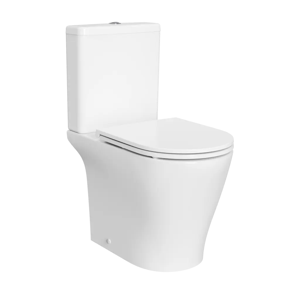 Унитаз-моноблок KONSENSA Lisso безободковый сиденье с микролифтом двойной смыв Лиссо STLM-2034207