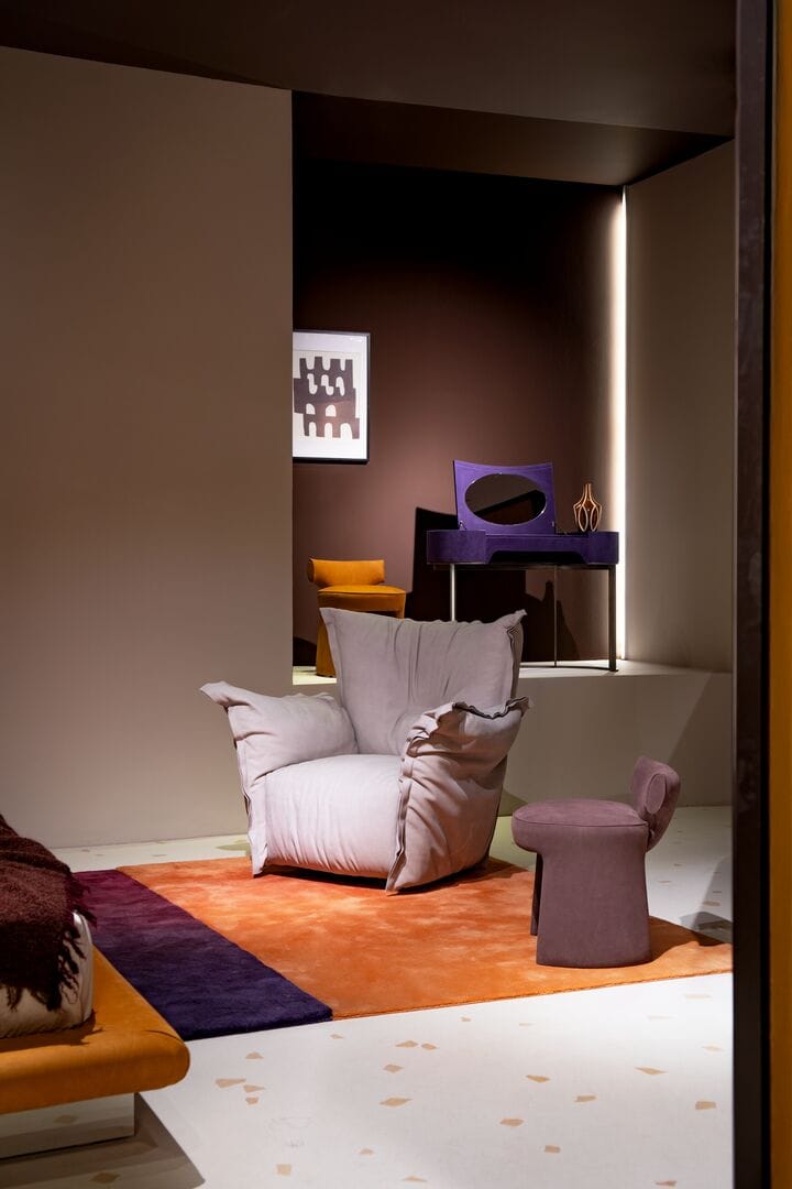 Кожаное кресло bergère с подлокотниками Baxter GINEVRA ARCH-00016837 - Вид №5