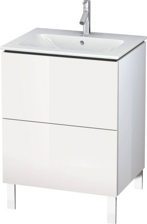 LC662508080 Тумбочка напольная L-Cube #LC6625 620 x 481 мм Graphit Super Matt Duravit - Вид №2