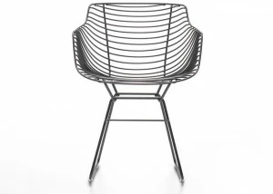 MDF Italia Стул из стали с подлокотниками Flow