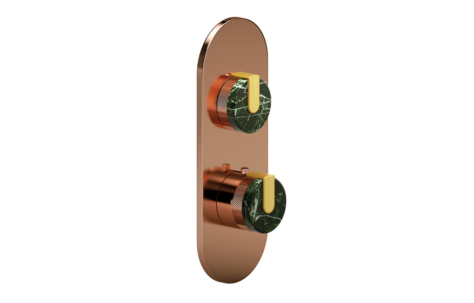 E-8026-R2MGE0-L1BAU-RG-T Планка M-Series с 2 ручками - Внешняя часть GRAFF MOD+