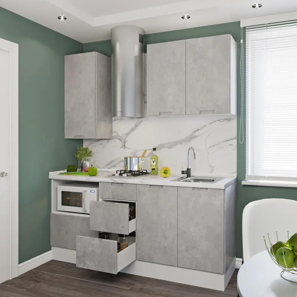 Дверь для шкафа Delinia «Берлин» 60x130 см, МДФ, цвет серый STLM-2024533 - Вид №9