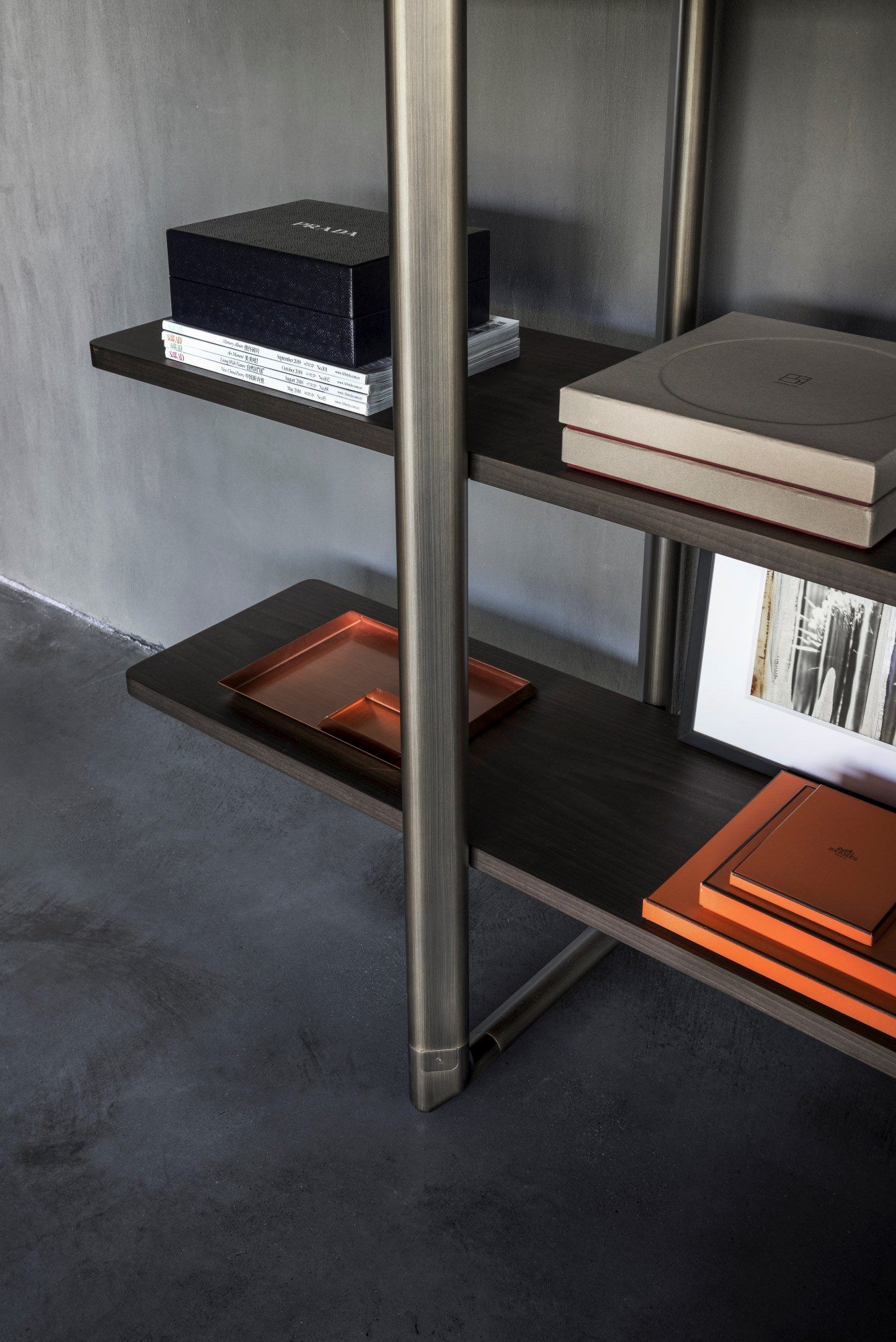 Отдельно стоящий деревянный книжный шкаф GHIDINI1961 рамка ARCH-00029252 - Вид №6