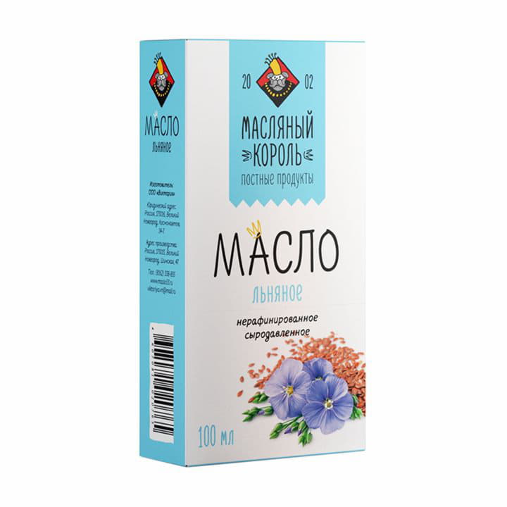 Масло льняное Масляный Король 100 мл Santreyd 5855