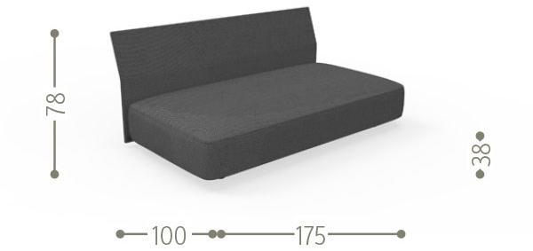 Talenti Модульный садовый диван из ткани и веревки Cliff sun-id-1425103 - Вид №35