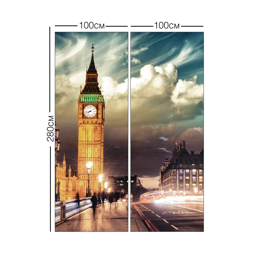 Фотообои 3D Flizart «Биг-Бен» флизелиновые 200x280 см L2-748 FBRUSH STLM-2165310 - Вид №3
