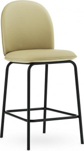 603120 Стул Bar, 65 см, полная обивка, черная сталь, ультра-кожа Normann Copenhagen Ace