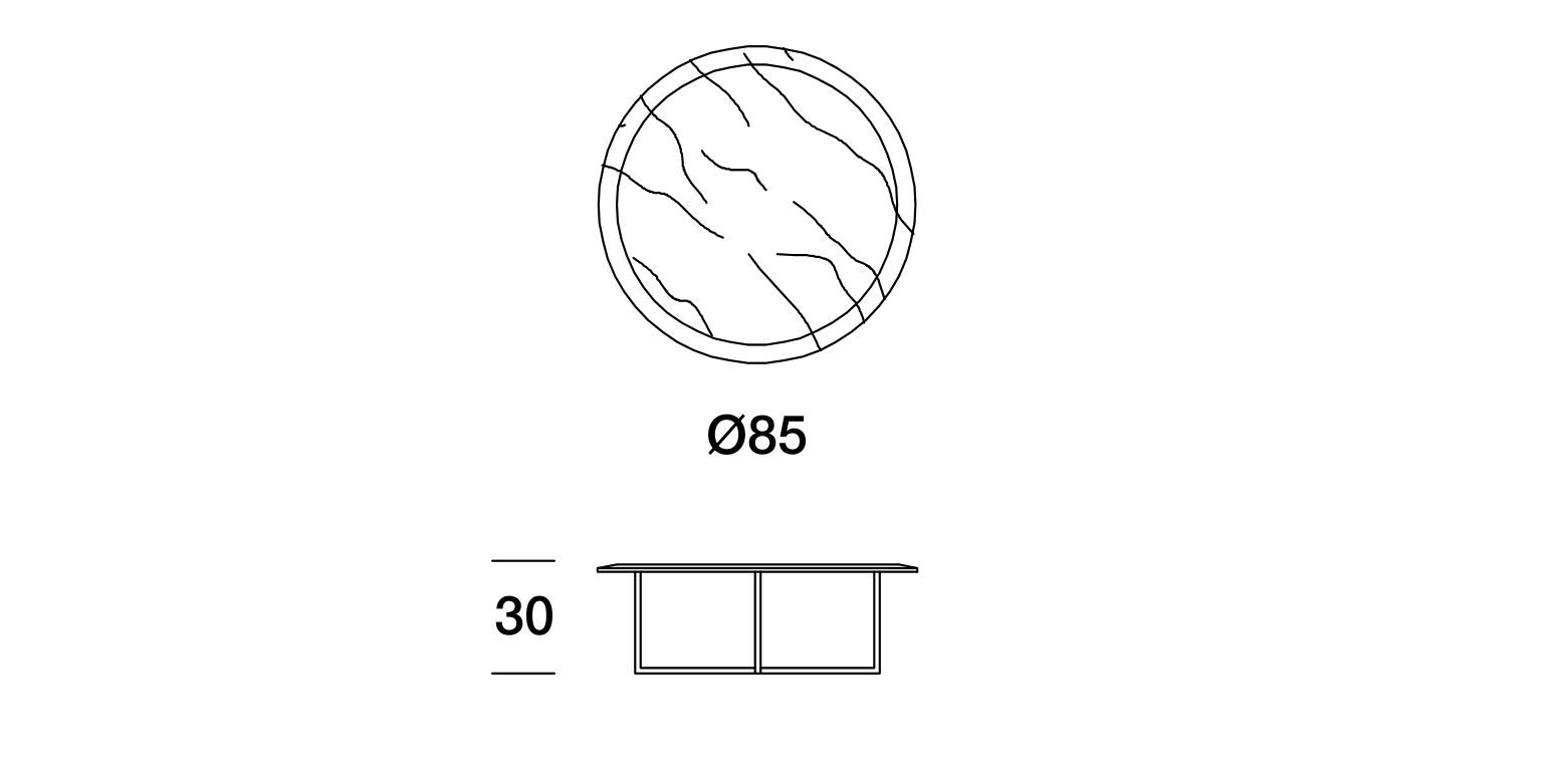 Мраморный овальный журнальный столик Former In Italia DCV ARCH-00143761 - Вид №2