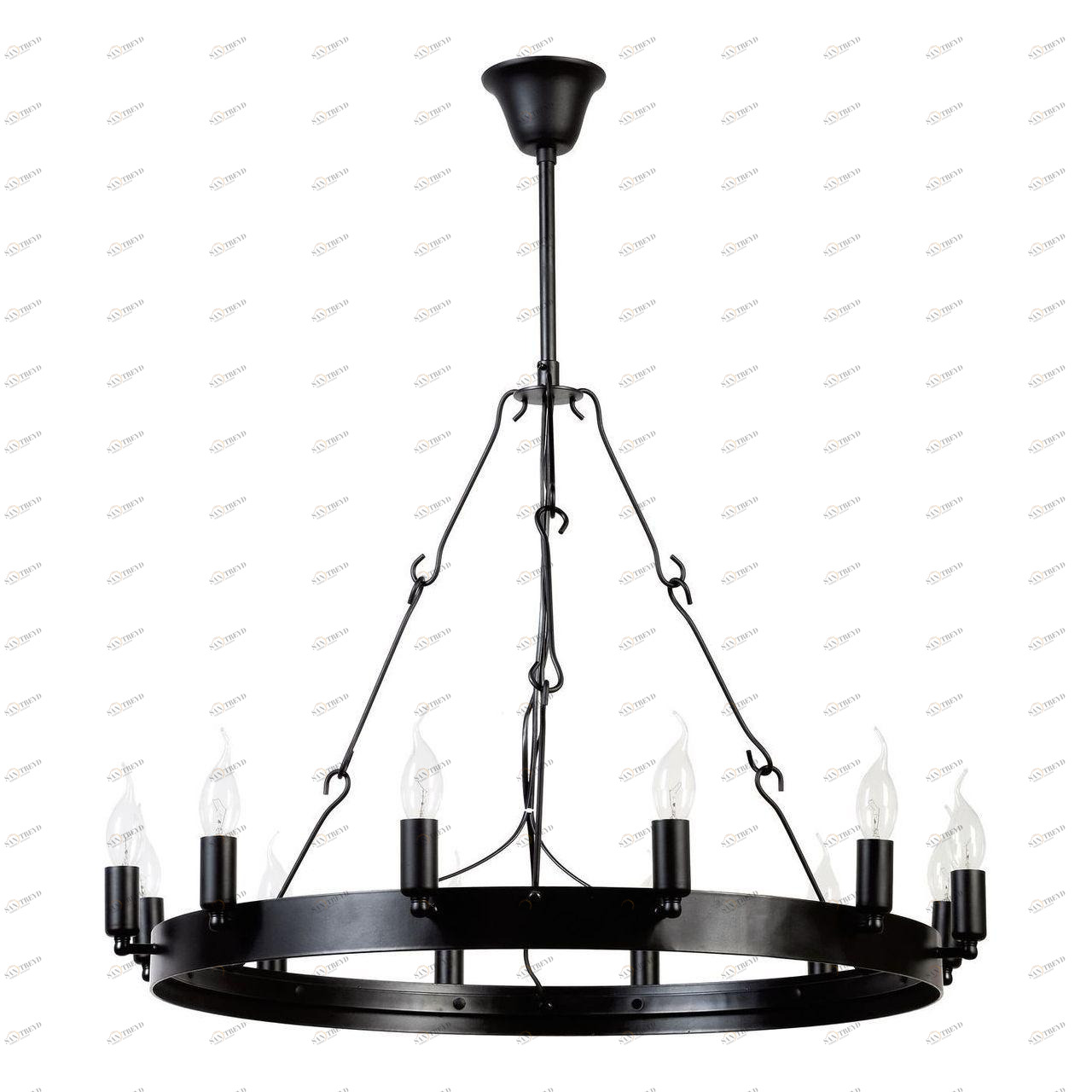 Дизайнерская подвесная люстра Britop Bellona 9801204 черная BRITOP ДИЗАЙНЕРСКИЕ 108124 Черный 