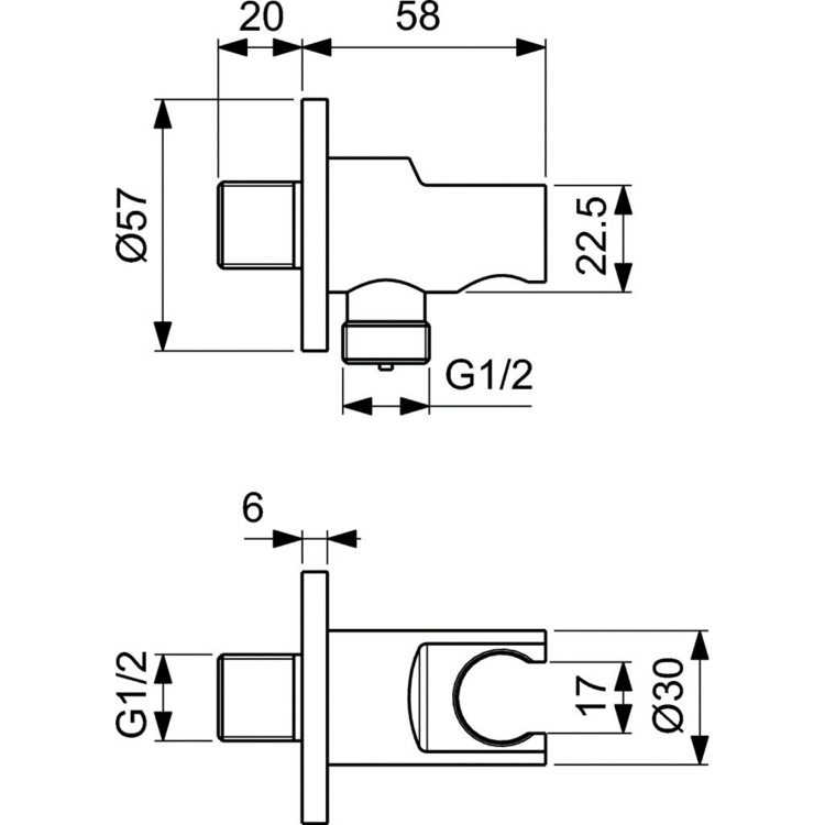 BD125AA Душевой набор 4 в 1 Ideal Standard IDEALSPRAY  - Вид №7