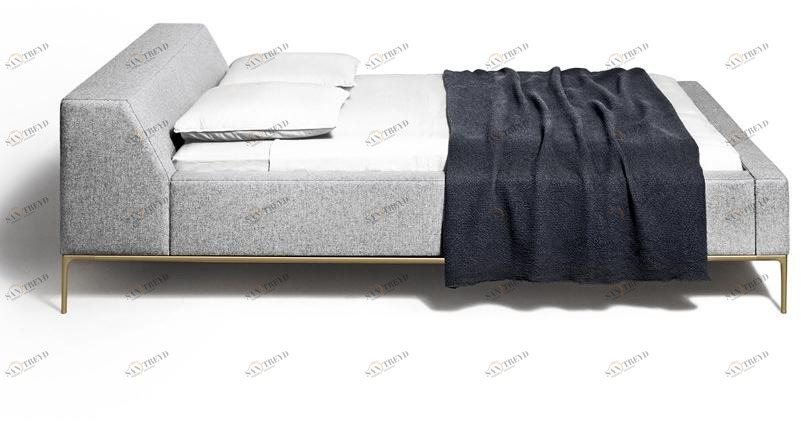 DE PADOVA Кровать двуспальная с обивкой sun-id-1441632