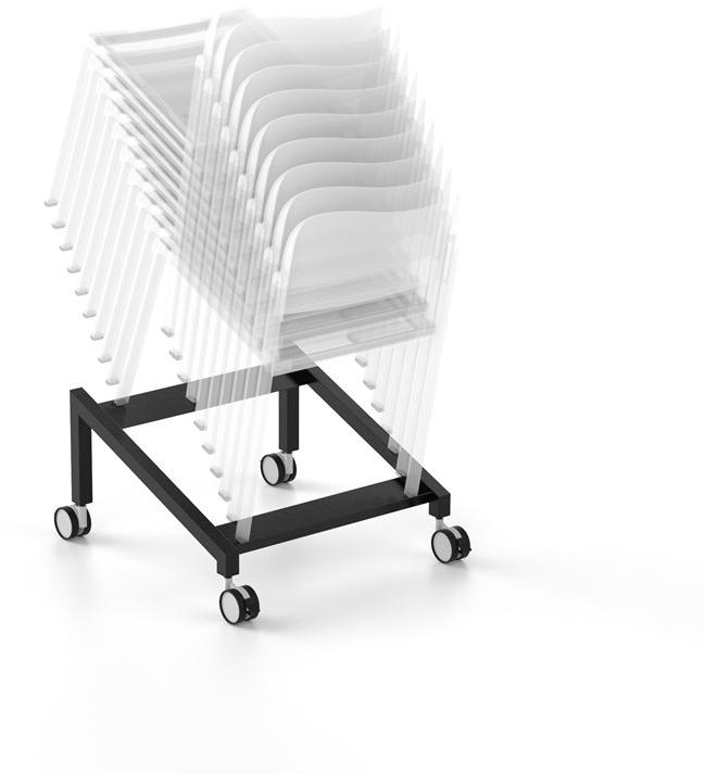 IBEBI Стул для конференций штабелируемый из полипропилена с откидной крышкой Bio sun-id-1404016 - Вид №3