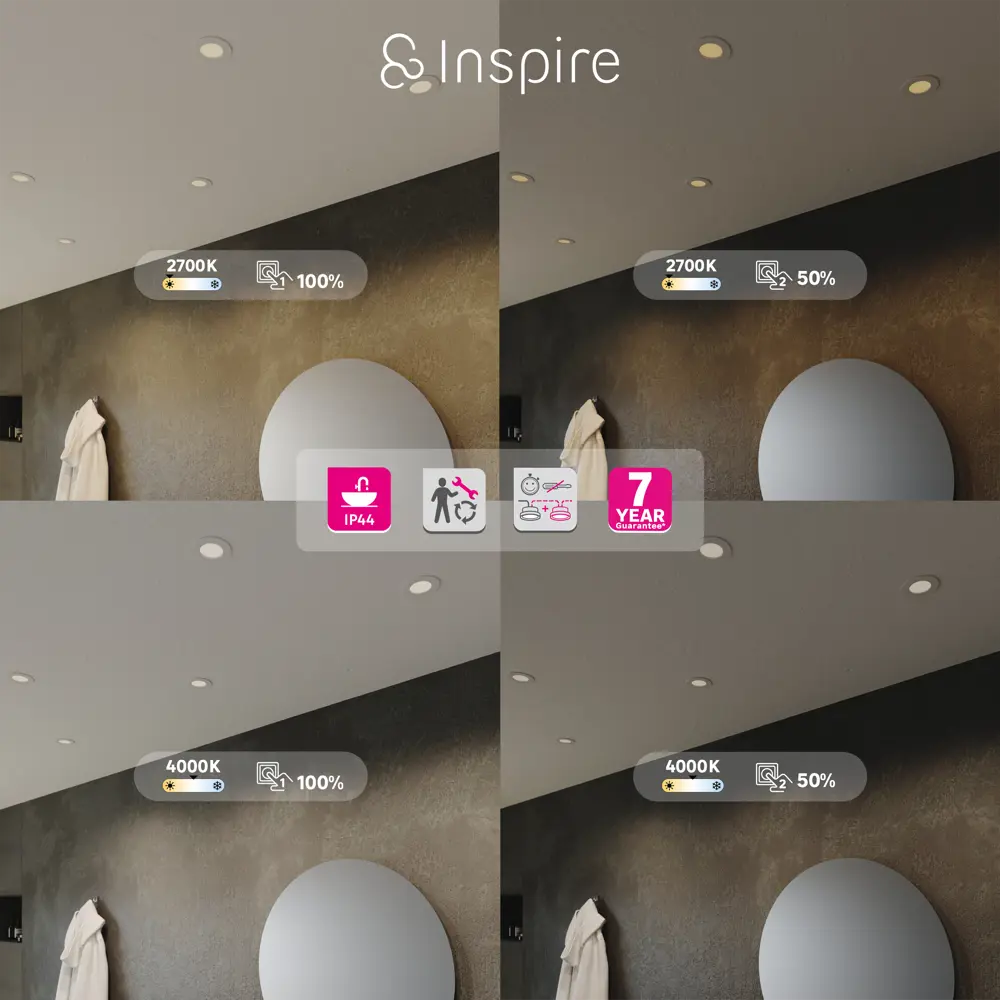 INSPIRE ExtrafXS — регулируемый влагозащищенный спот для точечного освещения 85323785 STLM-1503356 - Вид №3
