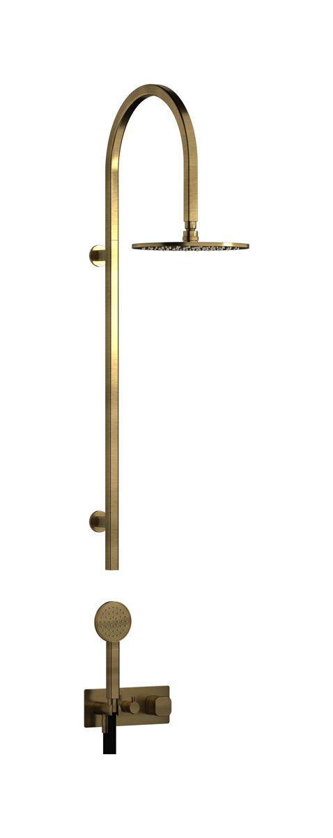 Душевая колонна в комплекте с душевым гарнитуром. WE ARE IB eo800mb_1 Modern Bronze Elio