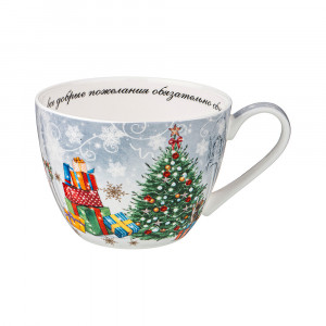 415-2097 Посуда фарфоровая Кружка "С НОВЫМ ГОДОМ!"1 500 мл Lefard