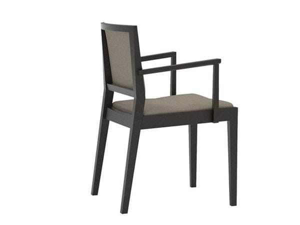 Кресло из бука с открытой спинкой и встроенной подушкой Andreu World Манила ARCH-00064223 - Вид №2