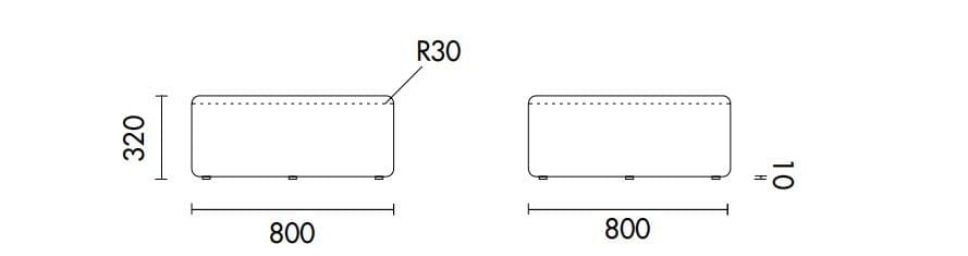 Круглый пуф из ткани Grado Design Geometry ARCH-00039136 - Вид №2