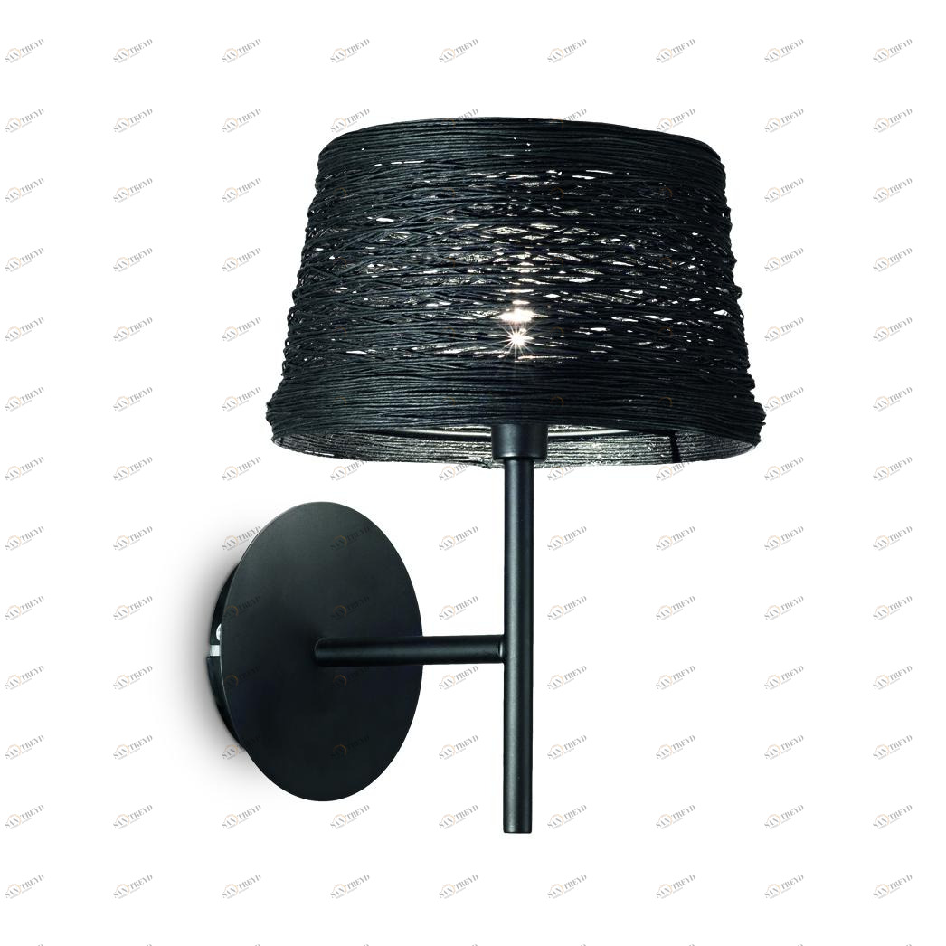 Бра Ideal Lux Basket AP1 Nero IDEAL LUX  088354 Черный 