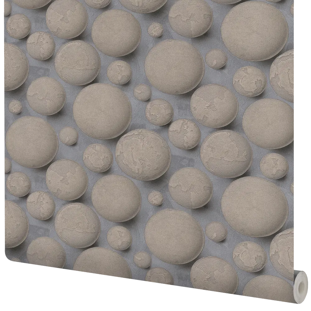 Обои флизелиновые Аспект Ру Титан сине-бежевые 1.06 м 70347-62 STLM-2199465