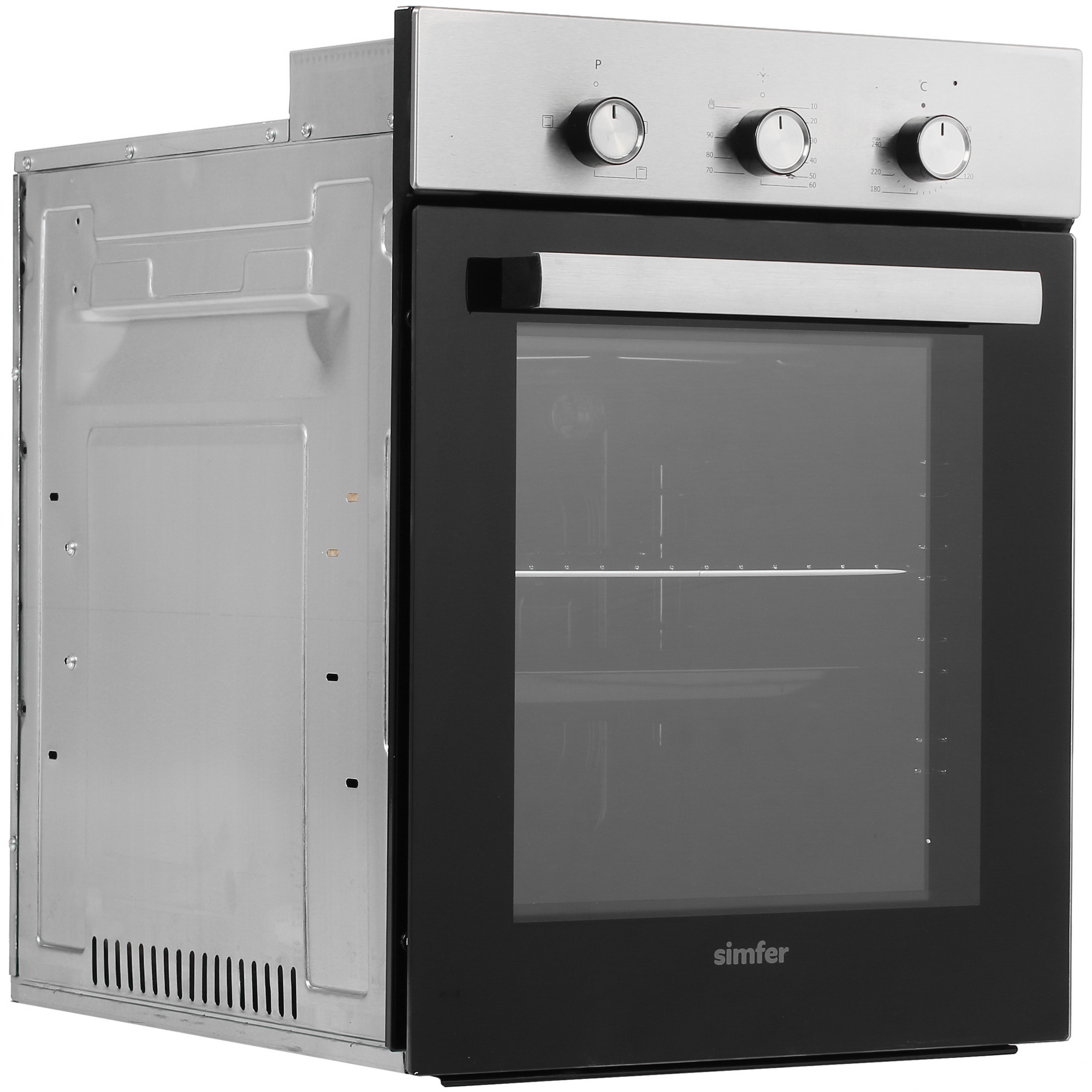 8186938 Электрический духовой шкаф Simfer B4EM14016 серебристый STDN-0030341 - Вид №1