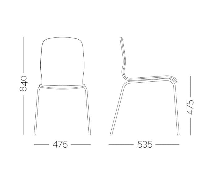 Тканевый стул PF Stile ARCH-00084630 - Вид №5