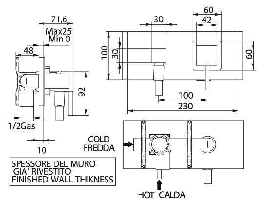 754520SN00LW-1 Смеситель Bandini Ice Cube Santreyd - Вид №1