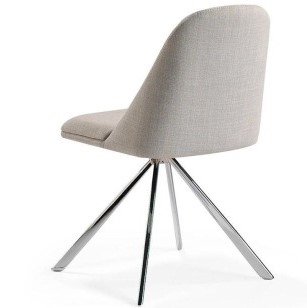 Поворотный стул Espacio Malva белый от Angel Cerda ANGEL CERDA  148247 Серый  - Вид №1