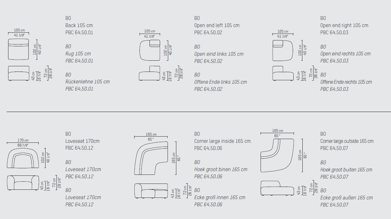 Угловой диван из ткани Piet Boon BO DINING ARCH-00047755 - Вид №6