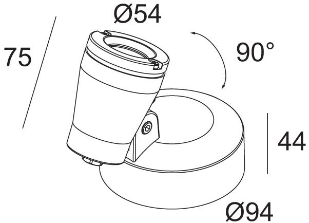 Delta Light Регулируемый светодиодный уличный светильник Kix sun-id-1388073 - Вид №2