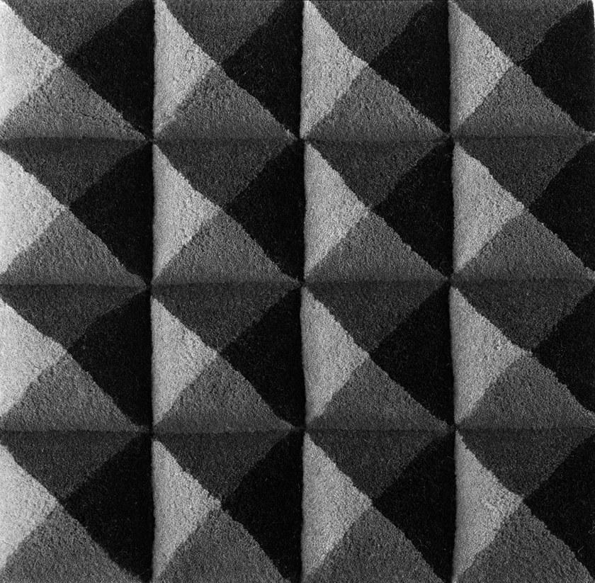 Deadgood Оптический круглый шерстяной ковер ручной работы  Kr1c-14  - Вид №5