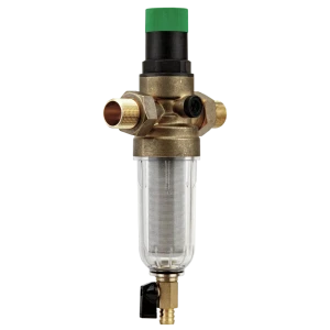 Промывной фильтр для ХВС Посейдон 3/4" НР 100 мкм с редуктором давления латунь 13623