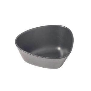 990167 Тарелка глубокая 1 шт (22х20х10см) каменная керамика, черная;LIND DNA