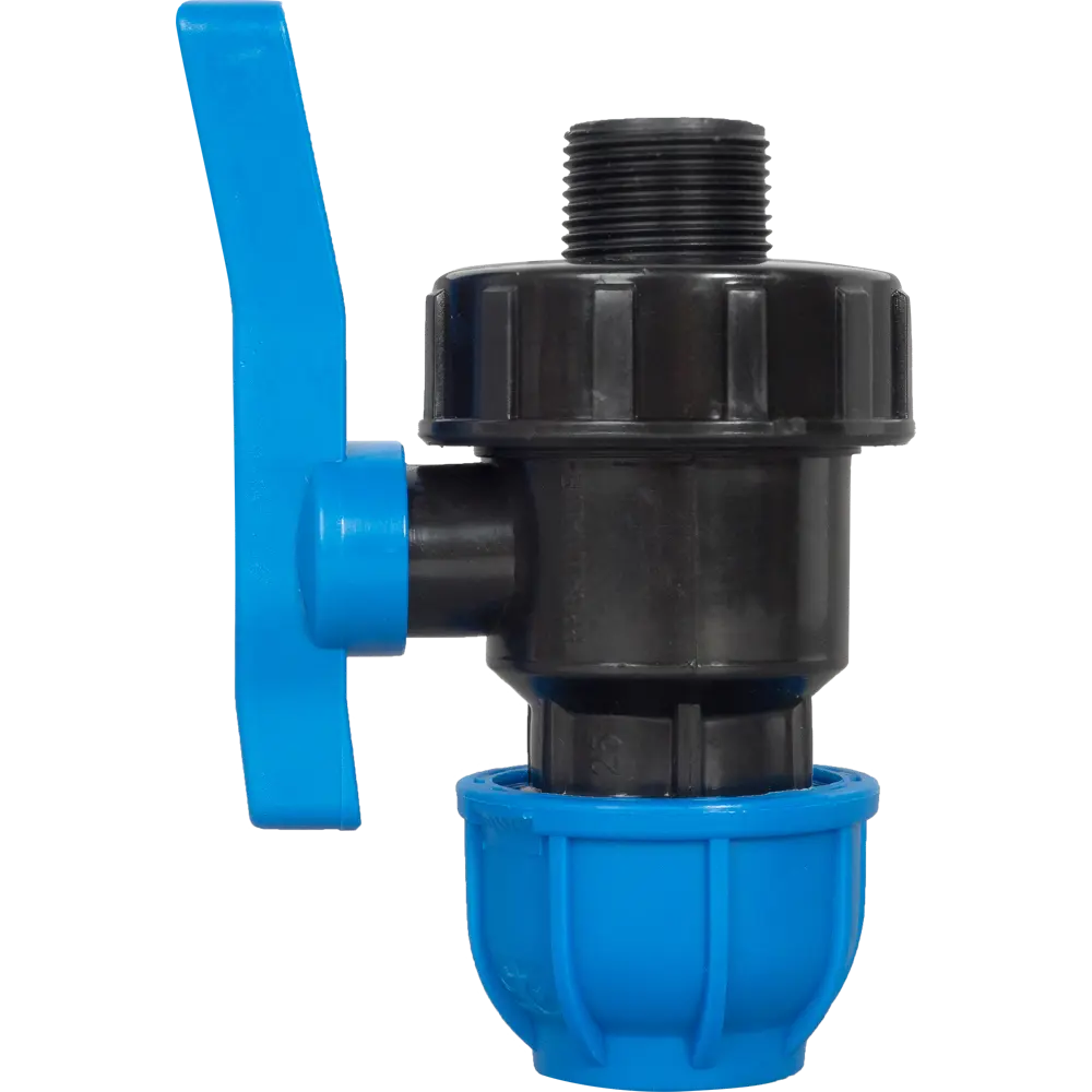 Кран ПНД Unio ø25 мм х 3/4" наружная резьба полиэтилен STLM-2058364 - Вид №2