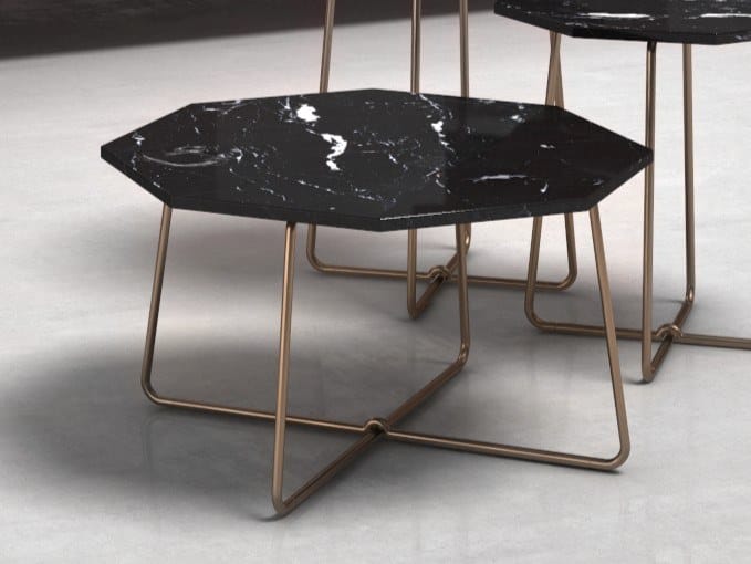 Низкий восьмиугольный журнальный столик из керамогранита CASA +39 TOLOMEO от CASA +39 ARCH-00012724