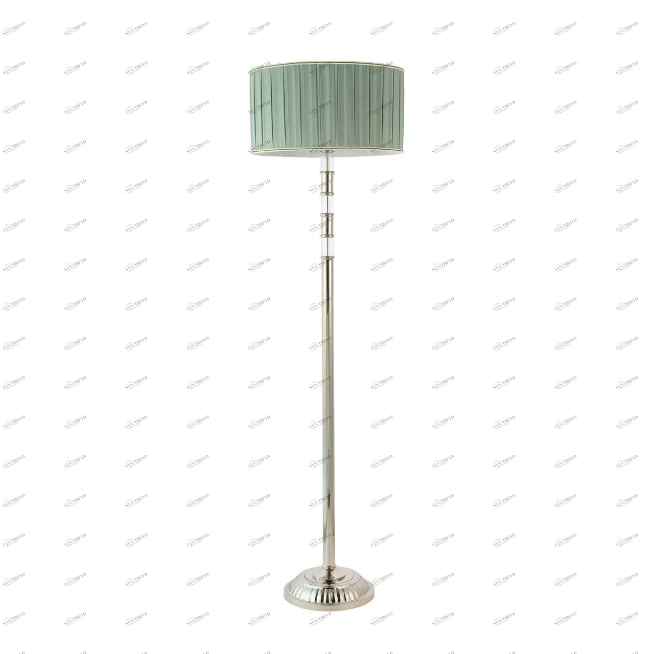 Торшер с абажуром 157,5х45 см зеленый Oleo SL1121.105.01 ST LUCE OLEO 00-3889551 Зеленый;серебро 