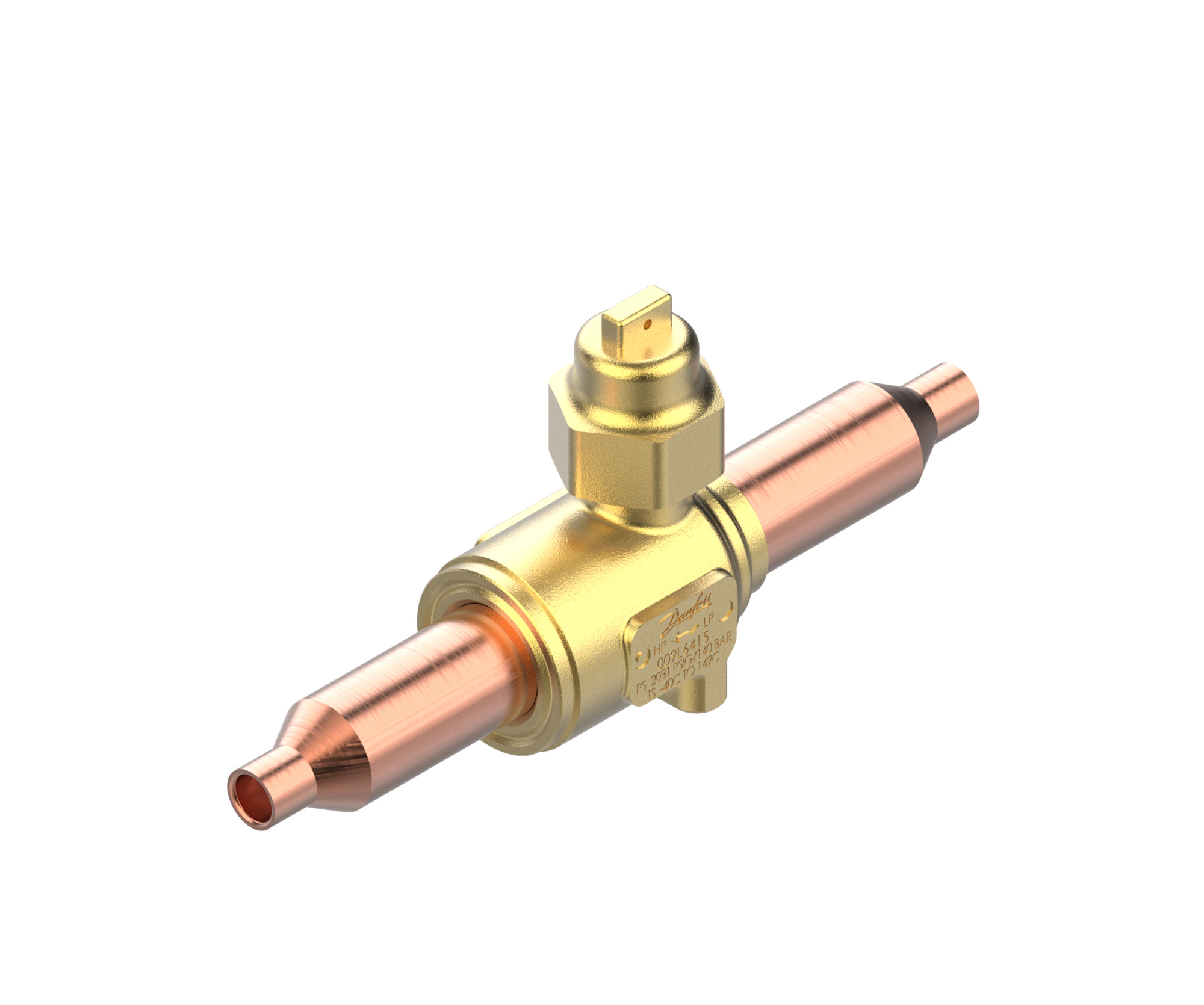 Danfoss GBCT — Запорные шаровые краны для CO2 140 бар GBCT 18s Кран шаровый 009L6419  - Вид №4