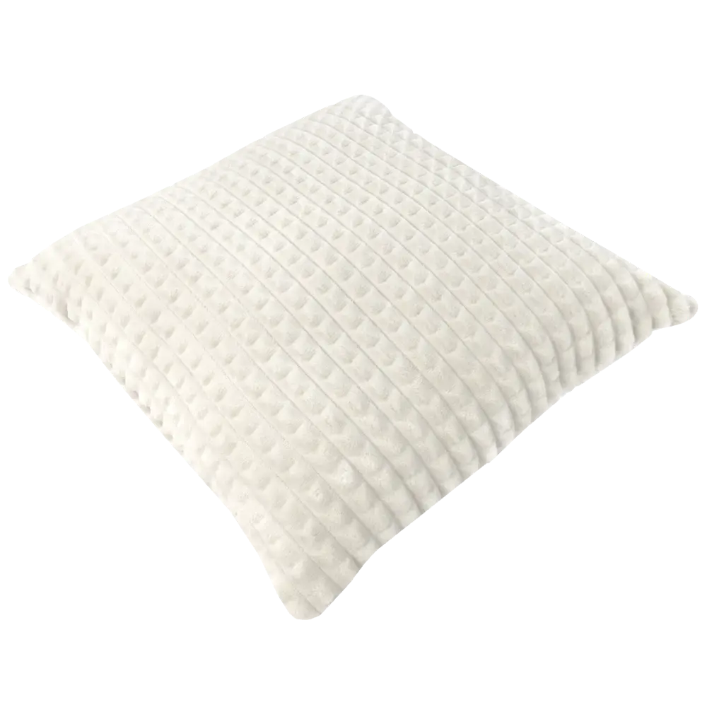 Подушка Плюш 40x40 см цвет бело-серый LINEN WAY STLM-2205641 - Вид №1