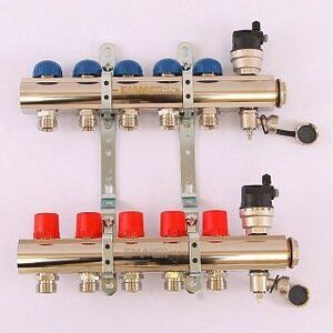 Колл. группа EMMETI TOPWAY 1"x3/4" ЕК 5 выходов с термостатическими вентилями