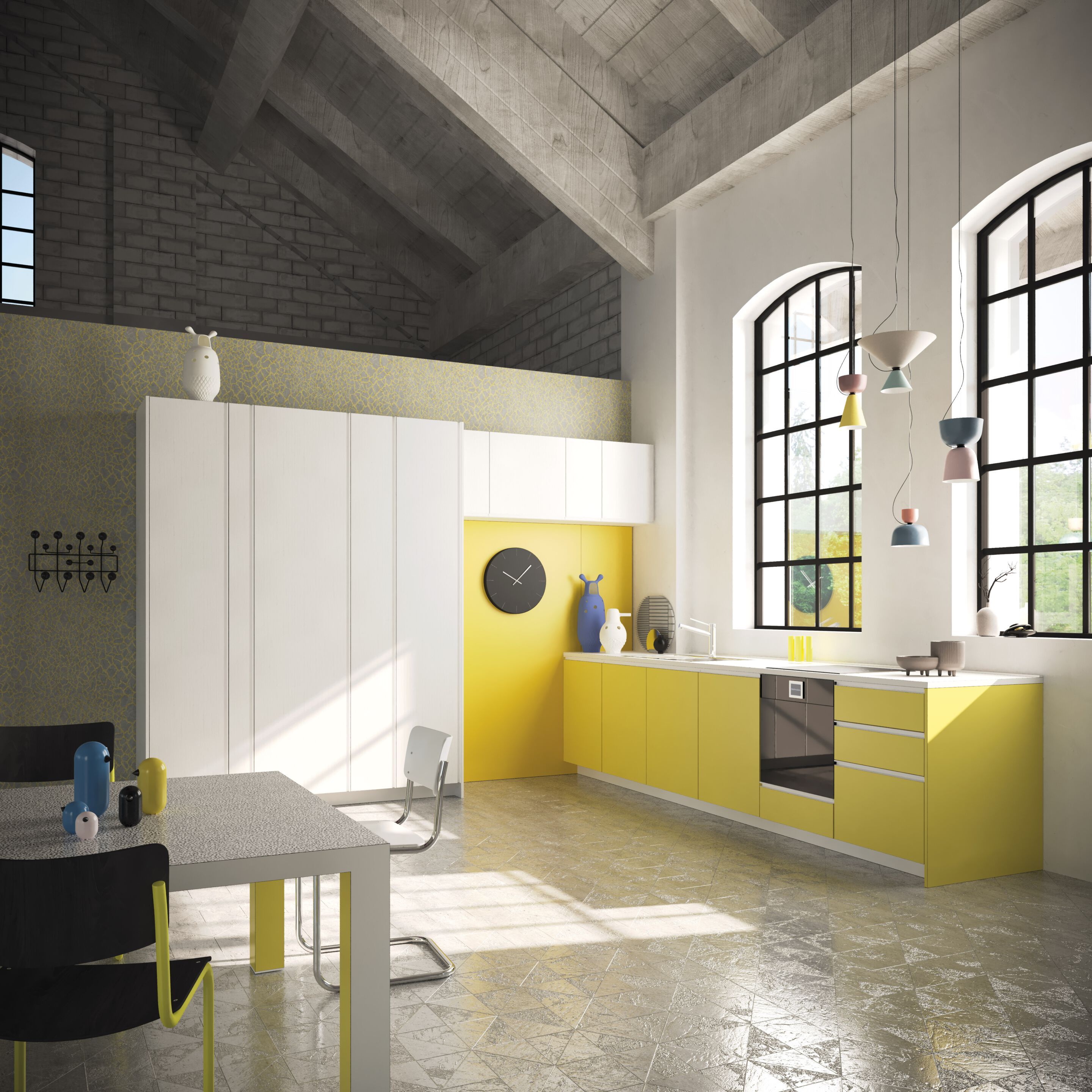 Угловая кухня De Rosso For_Me ARCH-00139767 - Вид №3