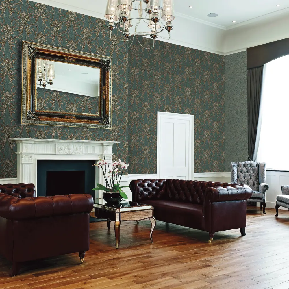 Обои флизелиновые Erismann Neochic зелёные 1.06 м 60061-09 STLM-2068449 - Вид №2